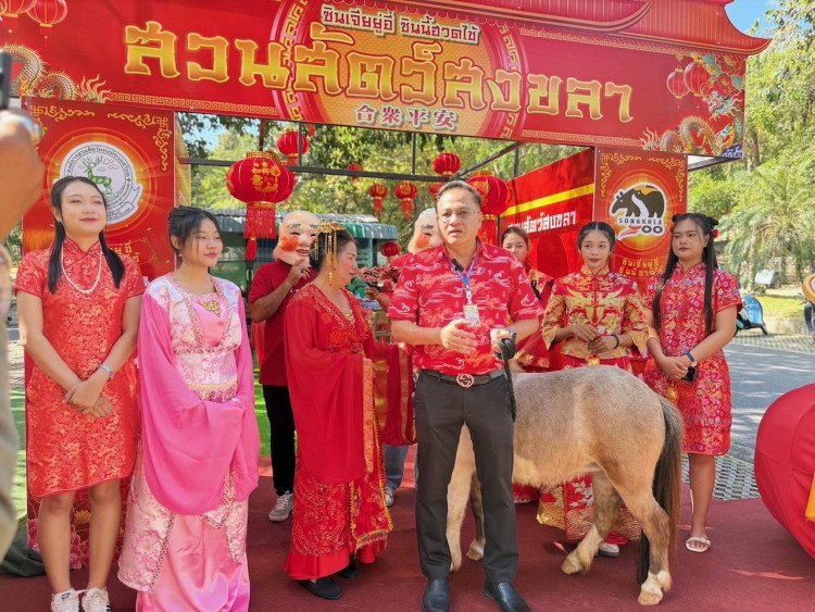 “สวนสัตว์สงขลา” จับจิบชาเสริมเฮง“ รับตรุษจีน